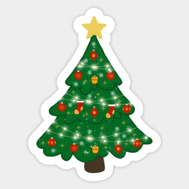 Christmas Tree Sticker by KalipsoArt